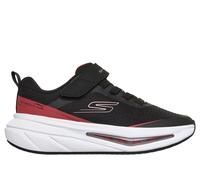 Skechers Boy's Skech-Air 5.0 Sneaker in Black/Red, Size 3 | Textile/Synthetic