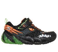 Skechers Boy's Skech-O-Saurus Light 3.0 Sneaker in Black/Lime, Size 13 | Synthetic/Textile