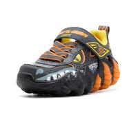 Skechers Boys' Skech-o-Saurus Lights 2.0 Trainers, Anthracite, orange, yellow, 10.5 UK