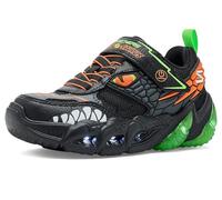 Skechers Boys' Skech-o-Saurus Lights 3.0 400175l (Little Kid/Big Kid), Black/Lime, 4 Big Kid