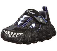 Skechers Boy's Skech O Saurus Lights Dino Tr Sneakers, Black Charcoal Synthetic Textile Charcoal, 4 UK Child