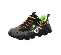 Skechers Boys' Skech-o-Saurus Lights Trainers, Black lime green, 2.5 UK