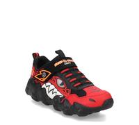 Skechers Boys' Skech-o-Saurus Lights Trainers, red black, 3 Little Kid