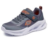 Skechers Lighted Gore & Strap Sneaker W Mult Light Up Trainers Boys C13 (32) Grey
