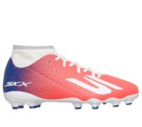 Skechers Boy's SKX_2 Jr High Youth MG Shoes in Black/Blue/Pink, Size 4 | Synthetic/Textile