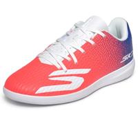 Skechers Boy's Skx_2 Jr Youth Ic Football Cleats Trainers, Blue Synthetic/Pink Trim, 5 UK Child