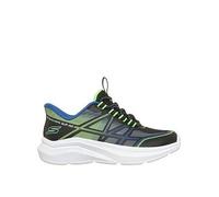 Skechers Boys' Slip-In Trainers with Adaptive Closure and Cushioned Midsole, Black, Size 7 Younger Black