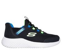Skechers Boys Bounder Brisk-Burst Sneaker, Black Lime, 2 UK Child