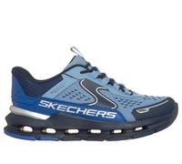 Skechers Boy's Slip-ins: Glide-Step Plus - Vista-Lane Sneaker in Blue/Navy Blue, Size 6 | Synthetic/Textile, Machine Washable