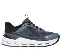 Skechers Boy's Slip-ins: Glide-Step Plus - Vista-Lane Sneaker in Charcoal/Black, Size 2.5 | Synthetic/Textile