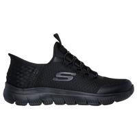 Skechers Boy's Slip-ins: Summits - High Range Sneaker in Black, Size 5.5 | Textile/Synthetic, Vegan, Machine Washable