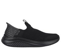 Skechers Boy's Slip-ins: Ultra Flex 3.0 - Smooth Step Sneaker in Black, Size 10.5 | Textile, Machine Washable