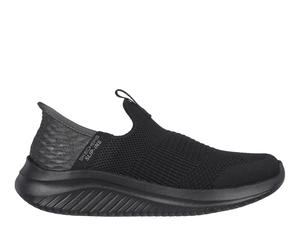 Skechers Boy's Slip-ins: Ultra Flex 3.0 - Smooth Step Sneaker in Black, Size 12.5 | Textile, Machine Washable