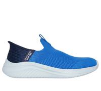Skechers Boy's Slip-ins: Ultra Flex 3.0 - Smooth Step Sneaker in Blue, Size 12.5 | Textile, Machine Washable