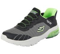 Skechers Boys Slip-On, Charcoal Textile/Black Synthetic/Trim, 13 UK