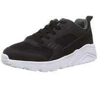 Skechers Boy's Sneaker, Black Synthetic Textile White Trim, 12 UK Child