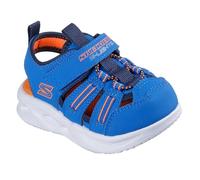 Skechers Boys Sola Glow Flat Sandal, Blue, 4 UK Child