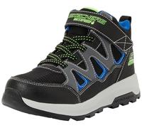 Skechers Boy's Waterproof: Storm Blazer - Drizzle Squad Sneaker in Black/Blue, Size 1.5 | Synthetic/Textile