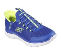 Skechers Boy's Summits High Range Trainers, Blue Textile/Synthetic/Lime Trim, 13 UK Child