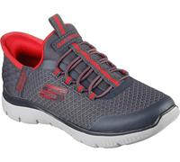 Skechers Boy's Summits High Range Trainers, Charcoal Textile/Synthetic/Red Trim, 9.5 UK Child