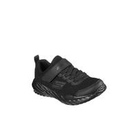 Skechers Boys Textured Sneakers With Hook And Loop Closure - Nitro Sprint Krodon, Black, 38 EU