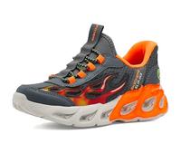 Skechers Boy's Thermo-Flash 2.0-Heat-Brisk Sneaker, Charcoal/Orange Yellow, 12 Little Kid