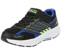 Skechers Boys Trainers, Black Synthetic/Textile/Blue & Lime Trim, 13.5 UK
