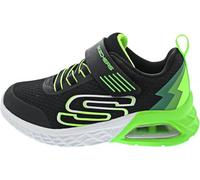Skechers Boys Trainers, Black Textile/Synthetic/Lime Trim, 3 UK