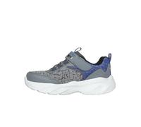 Skechers Boys Trainers, Charcoal Synthetic/Textile/Blue Trim, 10.5 UK