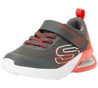 Skechers Boys Trainers, Charcoal Textile/Synthetic/Red Trim, 1.5 UK