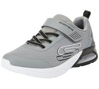 Skechers Boys Trainers, Gray Textile/Synthetic/Black Trim, 10 UK