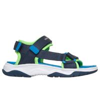 Skechers Boy's Tread Seeker Sandals in Navy Blue/Blue, Size 4 | Textile/Synthetic, Machine Washable