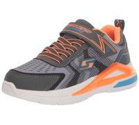 Skechers Boy's Tri-Namics Sneakers, Charcoal Textile / Orange Trim, 1.5 UK Child