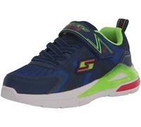 Skechers Boy's Tri-Namics Sneakers, Navy Textile / Lime & Red Trim, 1.5 UK Child