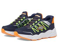 Skechers Boys' Turbo Tread Trainers, Navy Orange, 11.5 UK Child