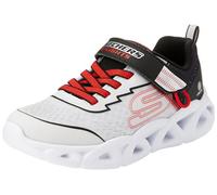 Skechers Boy's Twisty Brights 2.0 Sneakers, Light Gray Textile Synthetic Red Black, 13 UK Child