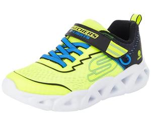 Skechers Boy's Twisty Brights 2.0 Sneakers, Yellow Textile Synthetic Black Blue Tri, 12.5 UK Child