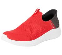 Skechers Boys Slip-On, Red Textile/Black Trim, UK 4.5