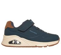 Skechers Boy's UNO Gen1 - City Edge Sneaker in Navy Blue, Size 10 | Synthetic/Leather/Textile