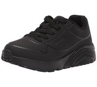 Skechers Boy's Uno Lite-delodox Sneaker, Black Synthetic Trim L, 4 UK