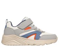 Skechers Boy's UNO Lite - Echo Surge Sneaker in Light Gray, Size 11.5 | Synthetic/Textile, Machine Washable
