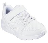 Skechers Boy's Uno Lite Echo Surge Sneakers, White Synthetic/White Trim, 3.5 UK Child