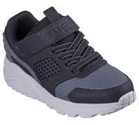 Skechers Boy's Uno Lite Gridstill Sneaker, Black & Charcoal Synthetic/Charcoal Syntheti, 12 UK