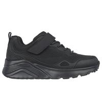 Skechers Boy's UNO Lite - Worlo Sneaker in Black, Size 13 | Synthetic/Textile, Machine Washable
