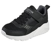 Skechers Boy's Uno Lite Zelton Trainers, Black Synthetic & Textile/White Trim, 2 UK