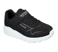 Skechers Boys Uno Retro-Groove Sneaker, Black, 3 UK