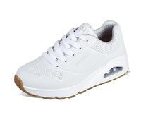Skechers Boys' Uno Stand On Air Trainer, White, 11.5 UK Child