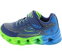 Skechers Boy's Vortex 2.0 Quantroid Sneaker, Navy Synthetic/Textile/Lime & Blue Trim, 12 UK