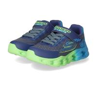 Skechers Boy's Vortex 2.0 Quantroid Sneaker, Navy Synthetic/Textile/Lime & Blue Trim, 9.5 UK