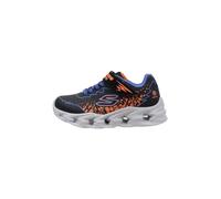 Skechers Unisex Kids Boys Trainers, Black Synthetic Blue Orange Trim, 1.5 UK